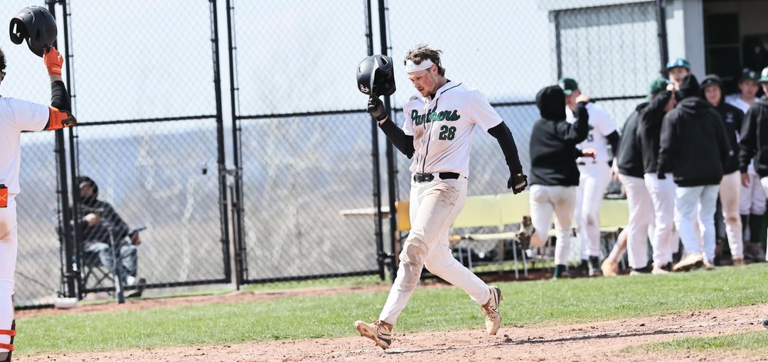 Keelan Marren touches home after a home run earlier this season.